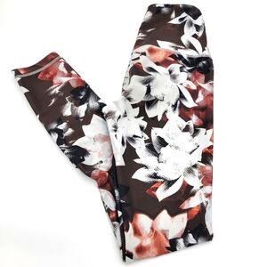 Zella High Waisted Floral Print Full Length Athletic Leggings XS